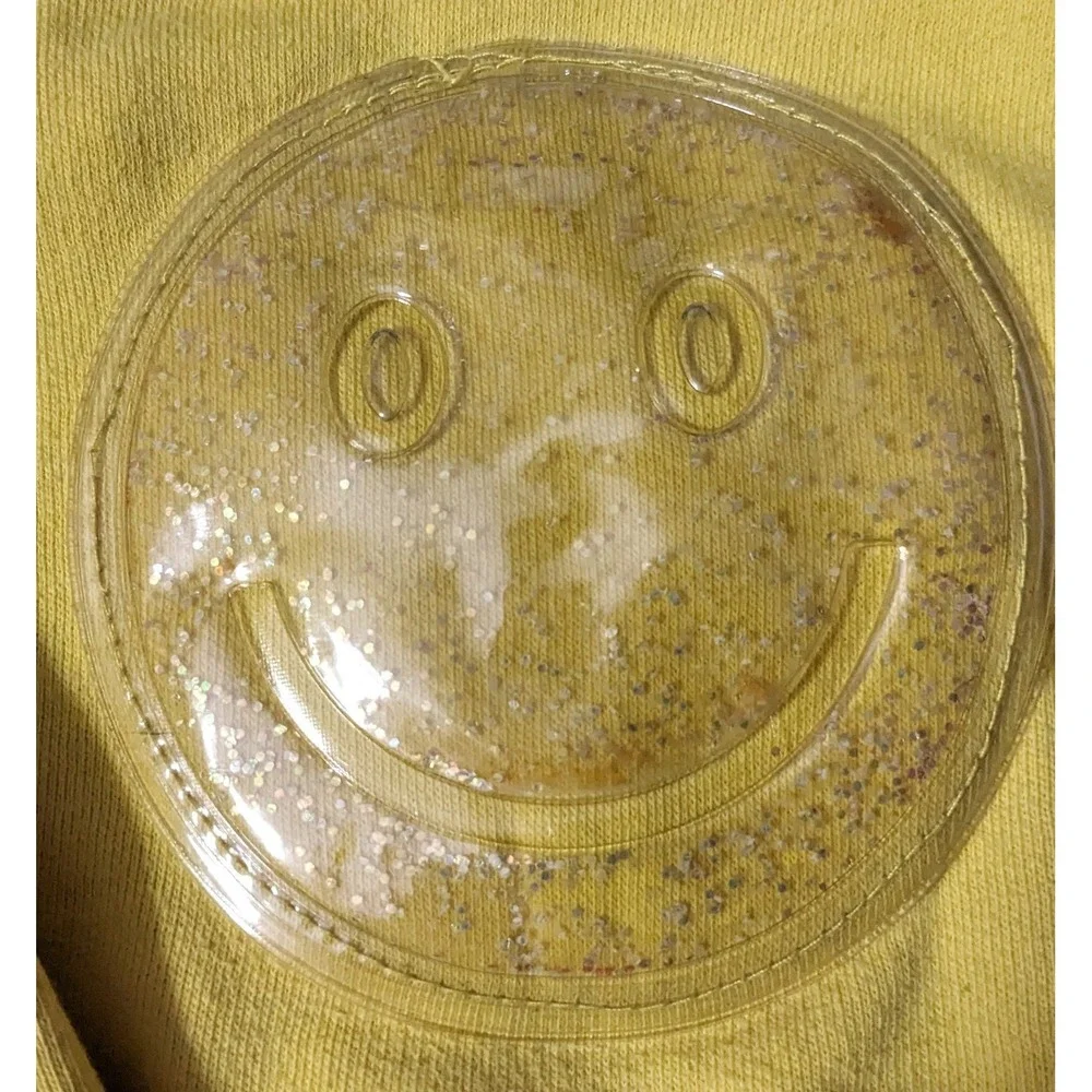 Vintage Children's Place Sweatshirt Yellow Smiley Face 4T‎ Tiny Sweats 1980's